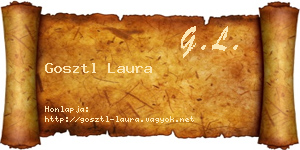 Gosztl Laura névjegykártya